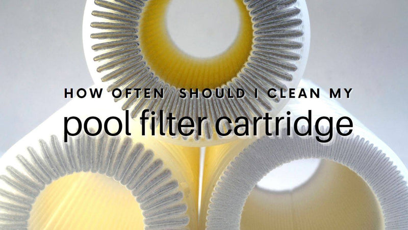 How often should I clean my pool filter cartridge?