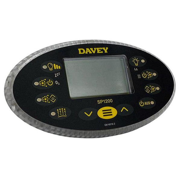 Davey Spa Controller Touchpad & Overlay - Oval SP1200-Mr Pool Man